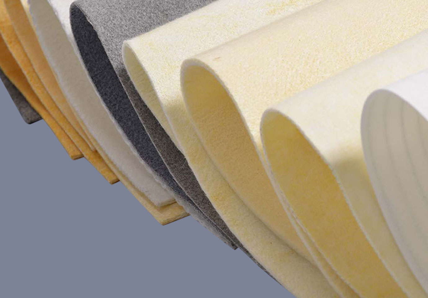 Polyester Needle Felt Filter Cloth Antistatic Carbon Fiber With Water Oil Repellent