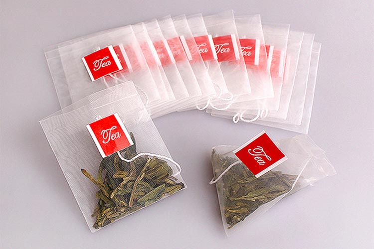 Pre-made Plain Empty Nylon Pyramid Tea Bag