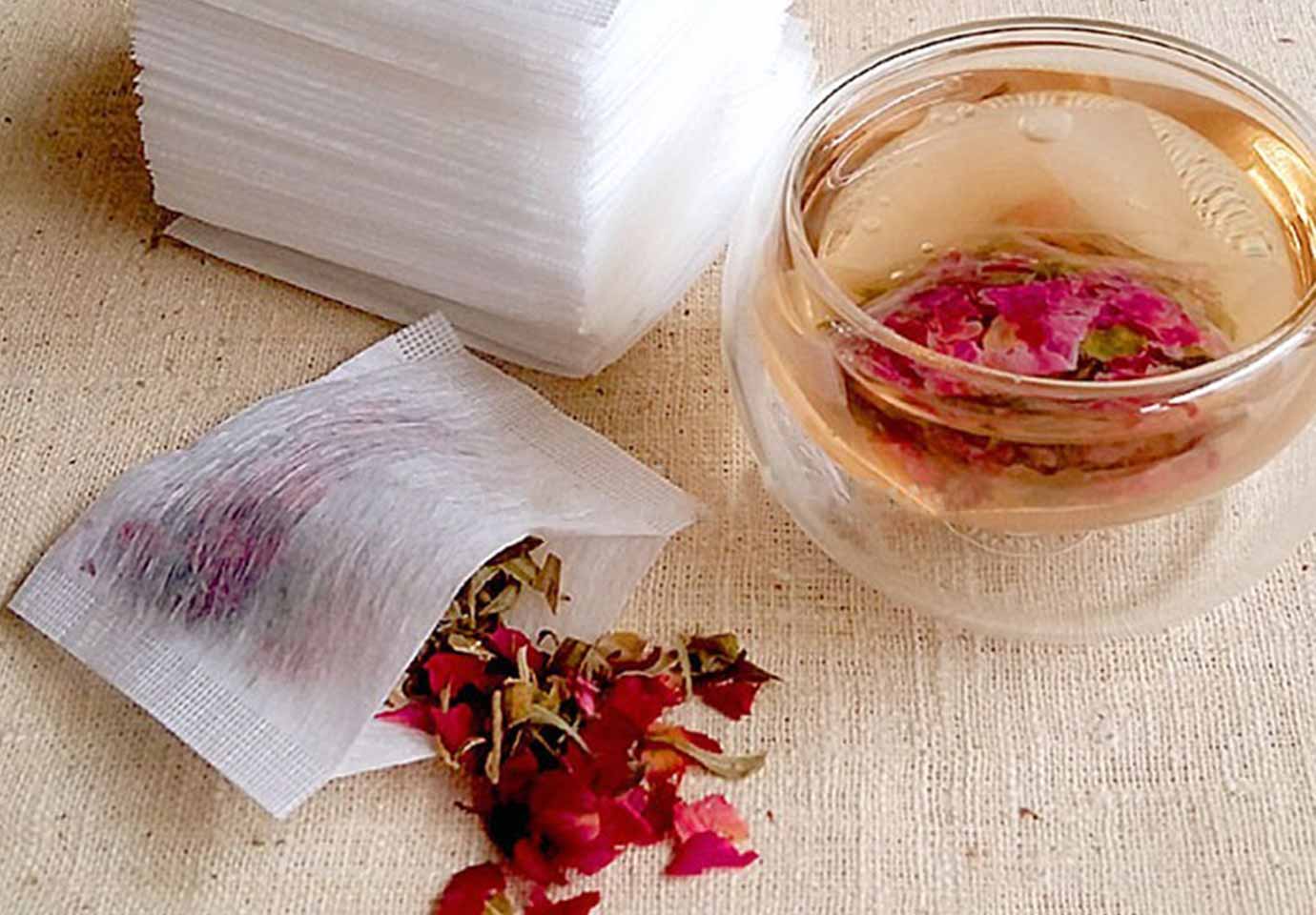 Customize Disposable Food-Grade Filter Paper Tea Filters, Empty Paper Tea Bag with Strings