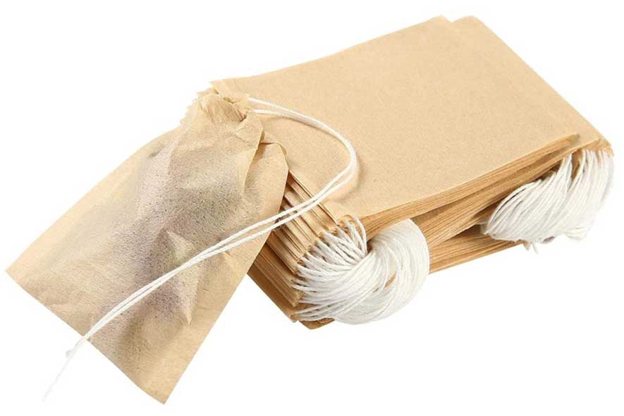 DISPOSABLE UNBLEACHED NATURAL EMPTY TEA BAGS