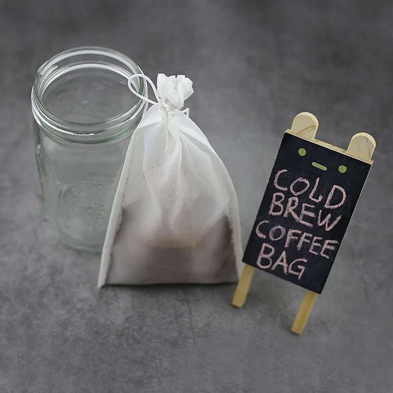 Bolsa de filtro de café de malla de nailon de grado alimenticio 50um -200 micrones con cordón