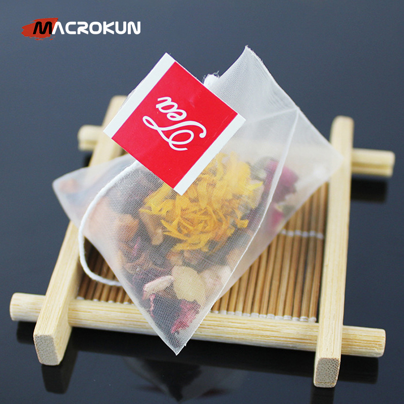 OEM Heat Seal Food Grade Nylon Triangle Pyramid Shaped Tea Bags Professional Mesh Manufacturer