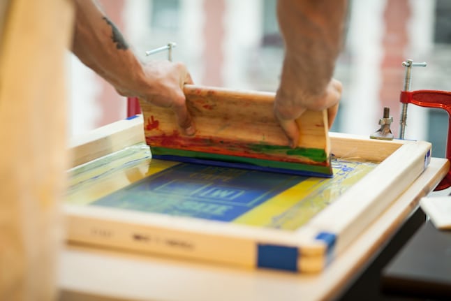 Squeegees Screen Printing Squeegee for Applying Chalk Paste Ink Fine Edging Tint Installation-Orange