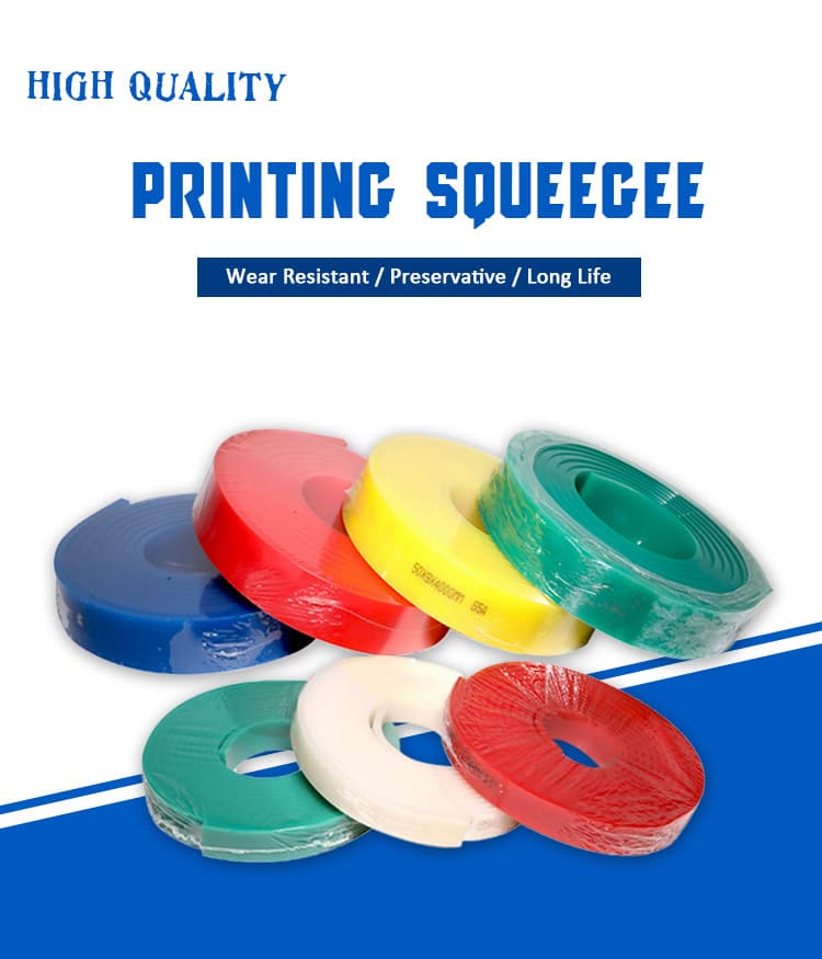 Good  abrasion resistance screen printing squeegee rubber