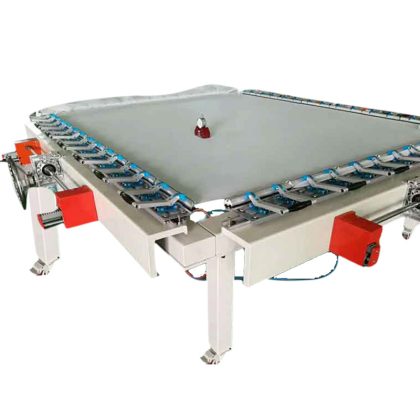 M&K-1215 Dw Double Clamp Worm Screen Stretching Machine