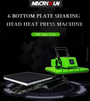 High Quality 6 in 1 Multi-Specification Multi-Function High Pressure Rotary Slide-out Bottom Heat Press Machine