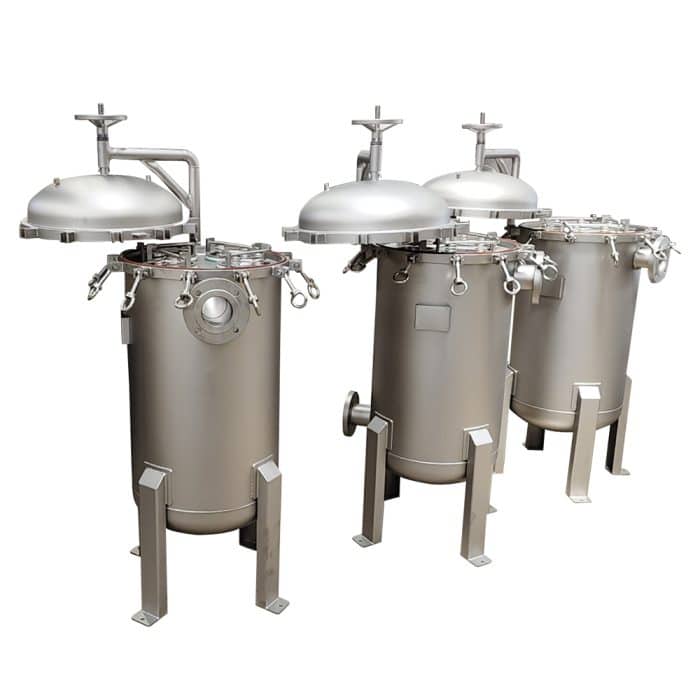 multi bag filter housing stainless steel  high flow multi bag filter housing system