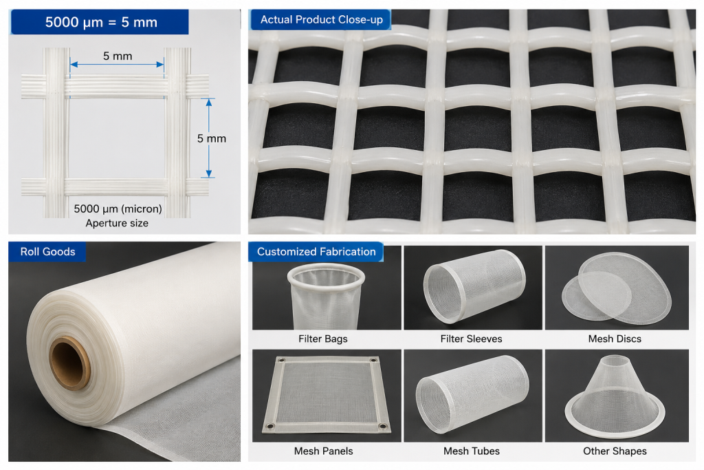 Nylon Mesh 5000 Micron Manufacturer and Custom Supplier | Macrokun Mesh